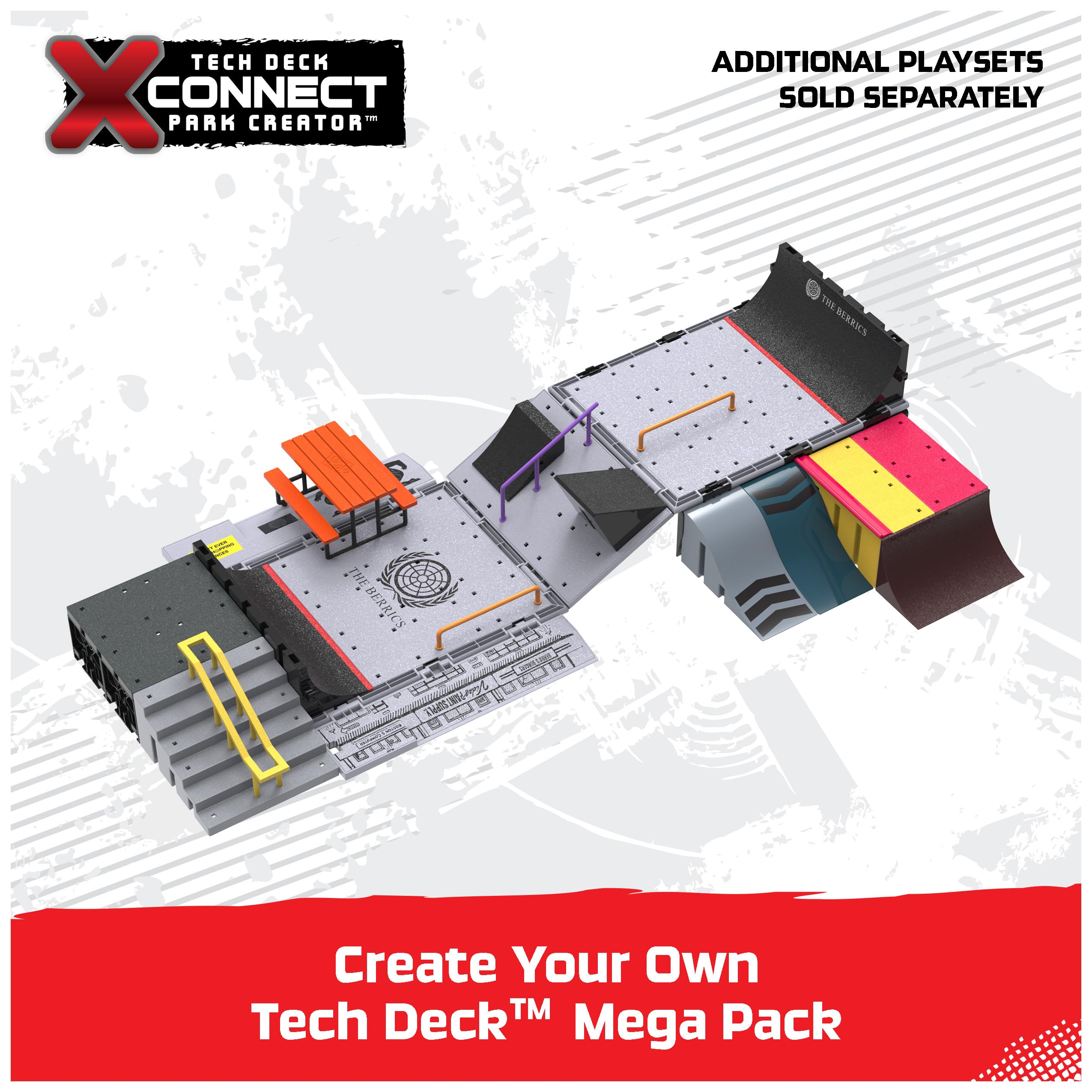 Foto 6 | Baraja Playset Tech The Berrics Transforming Park Con Almacenamiento - Venta Internacional.