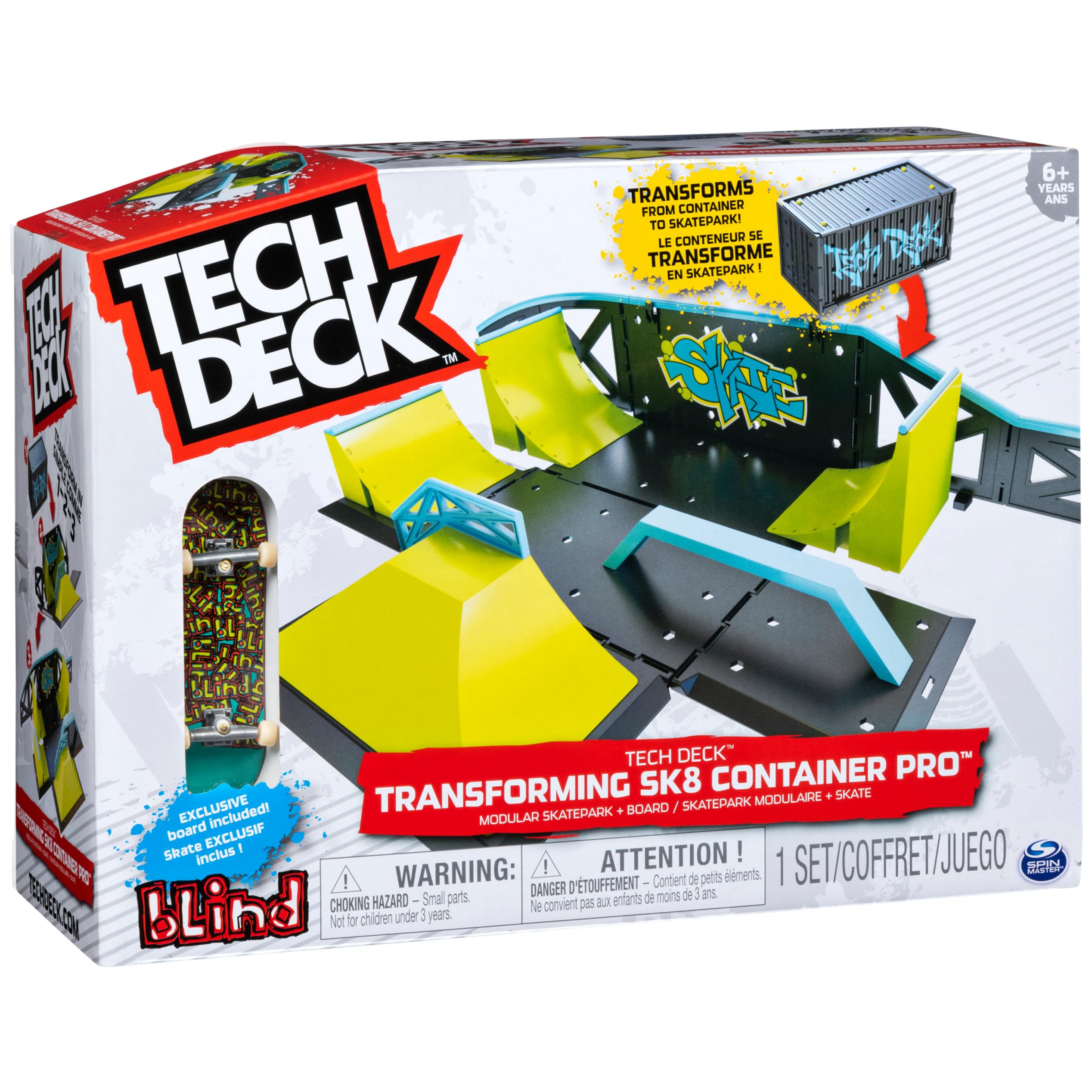 Foto 7 pulgar | Parque De Patinaje Modular Toy Tech Deck Transforming Sk8 Container Pro - Venta Internacional.