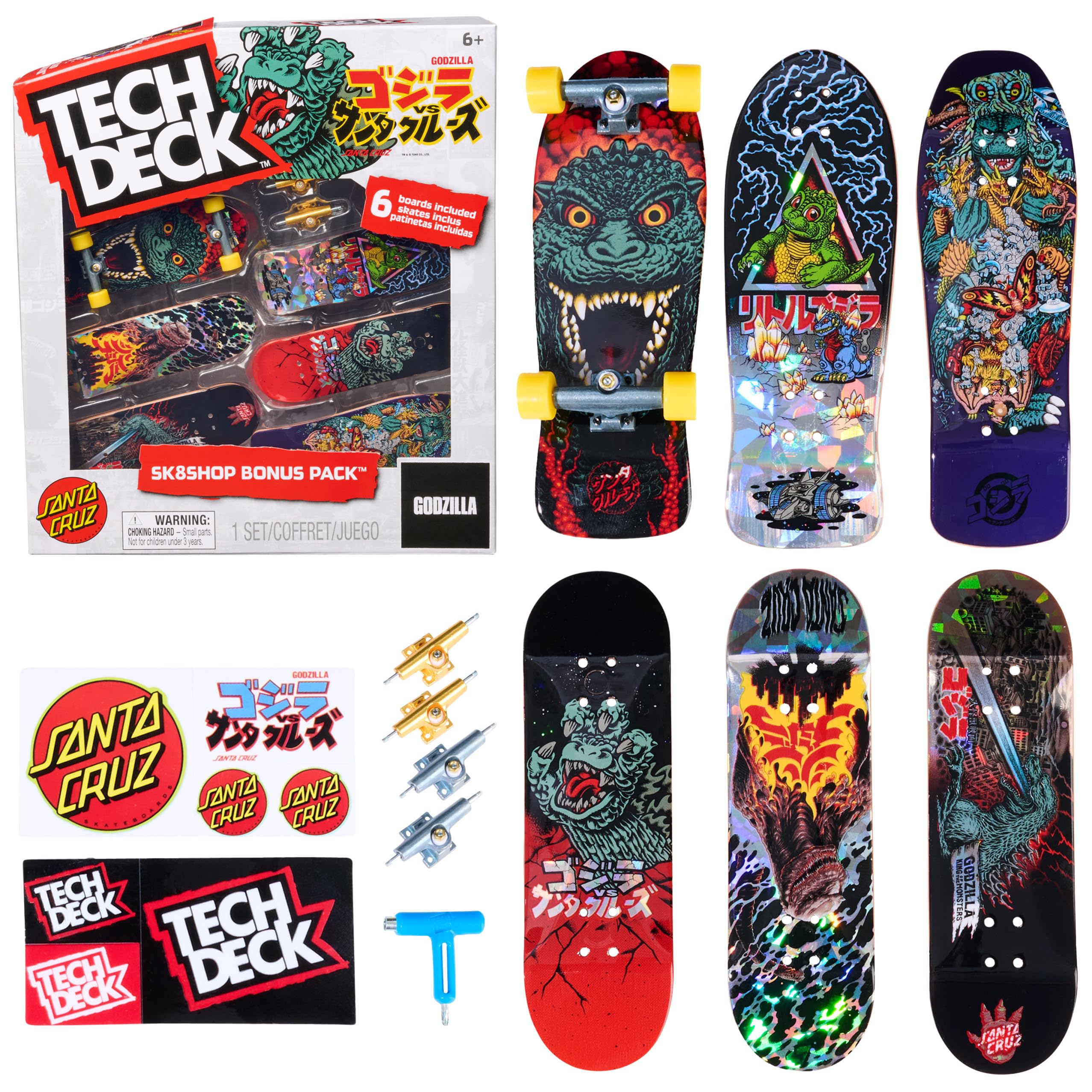 Foto 2 pulgar | Miniskateboards Tech Deck Godzilla Sk8shop con Accesorios - Venta Internacional