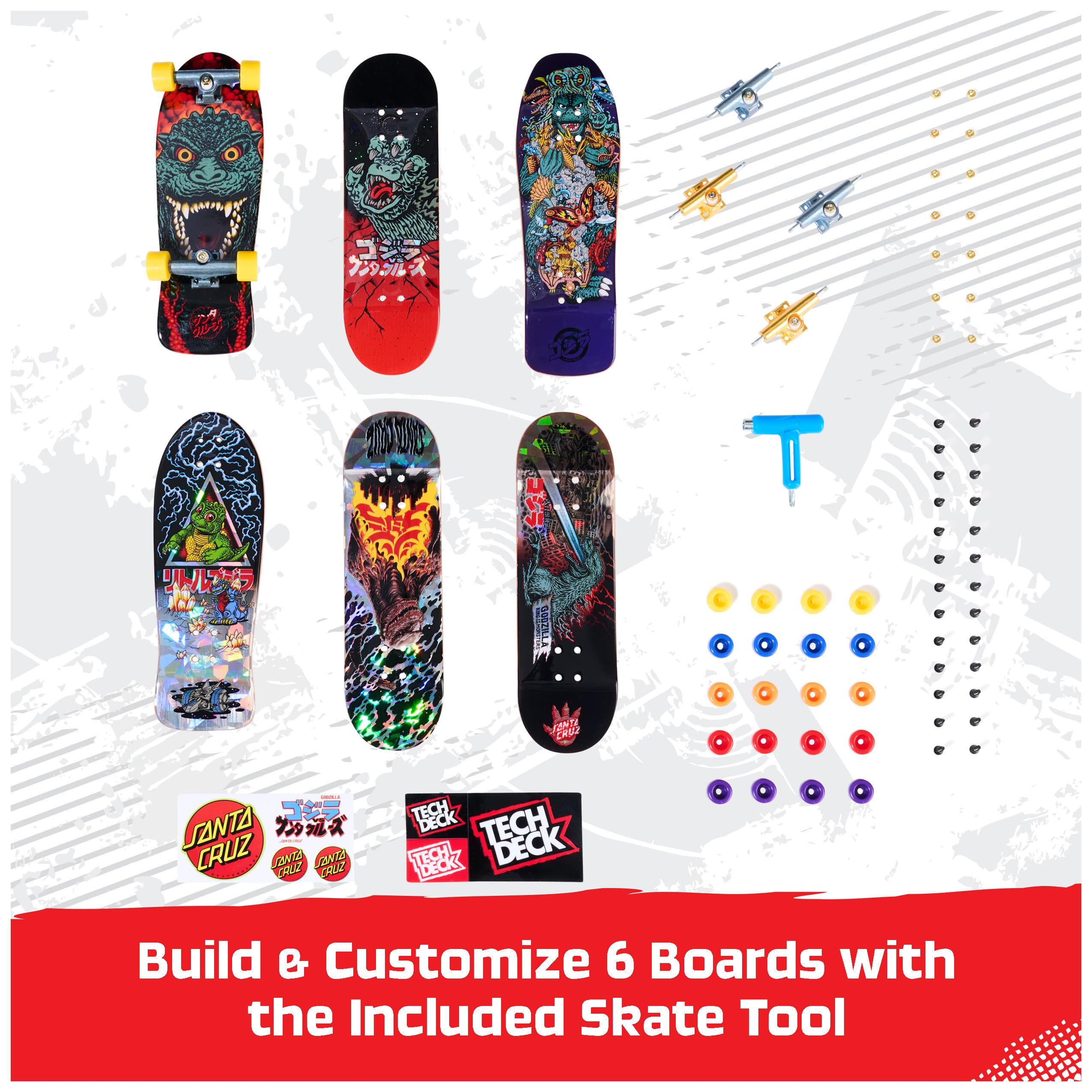 Foto 4 pulgar | Miniskateboards Tech Deck Godzilla Sk8shop con Accesorios - Venta Internacional