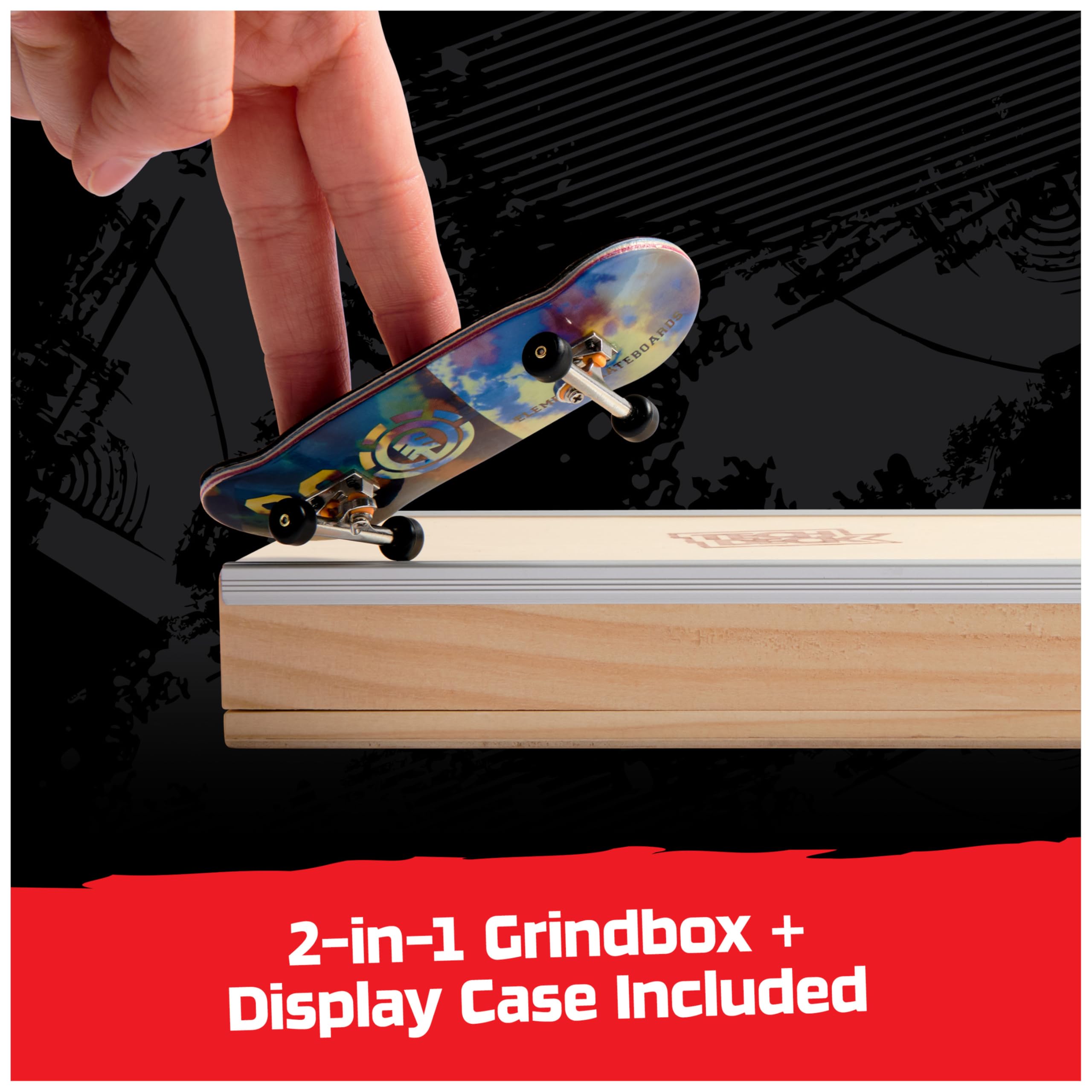 Foto 6 pulgar | Monopatín Finger Tech Deck Element Pro Series Con Almacenamiento - Venta Internacional.