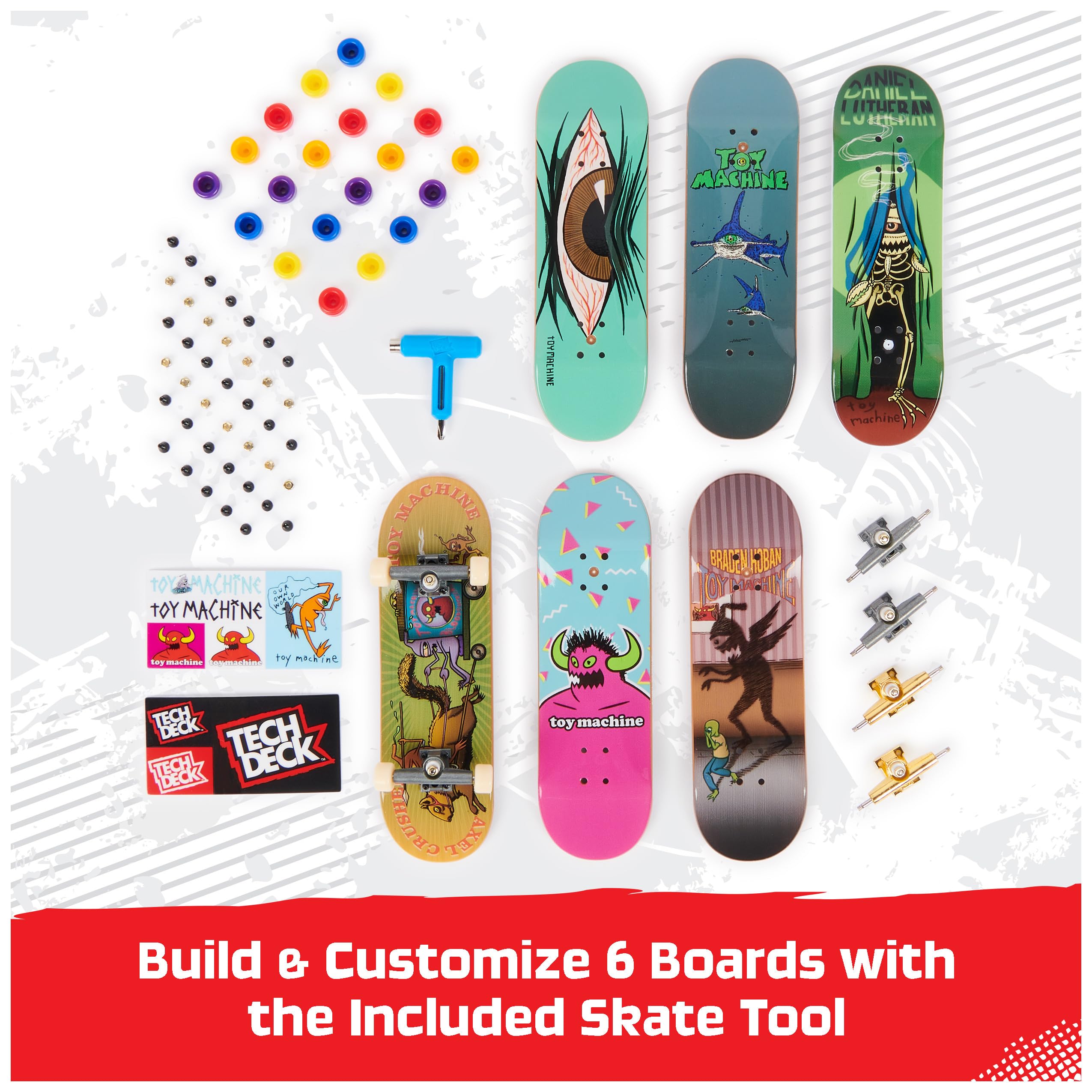 Foto 3 | Toy Machine Sk8shop, Diapasón, Paquete Adicional Tech Deck - Venta Internacional.