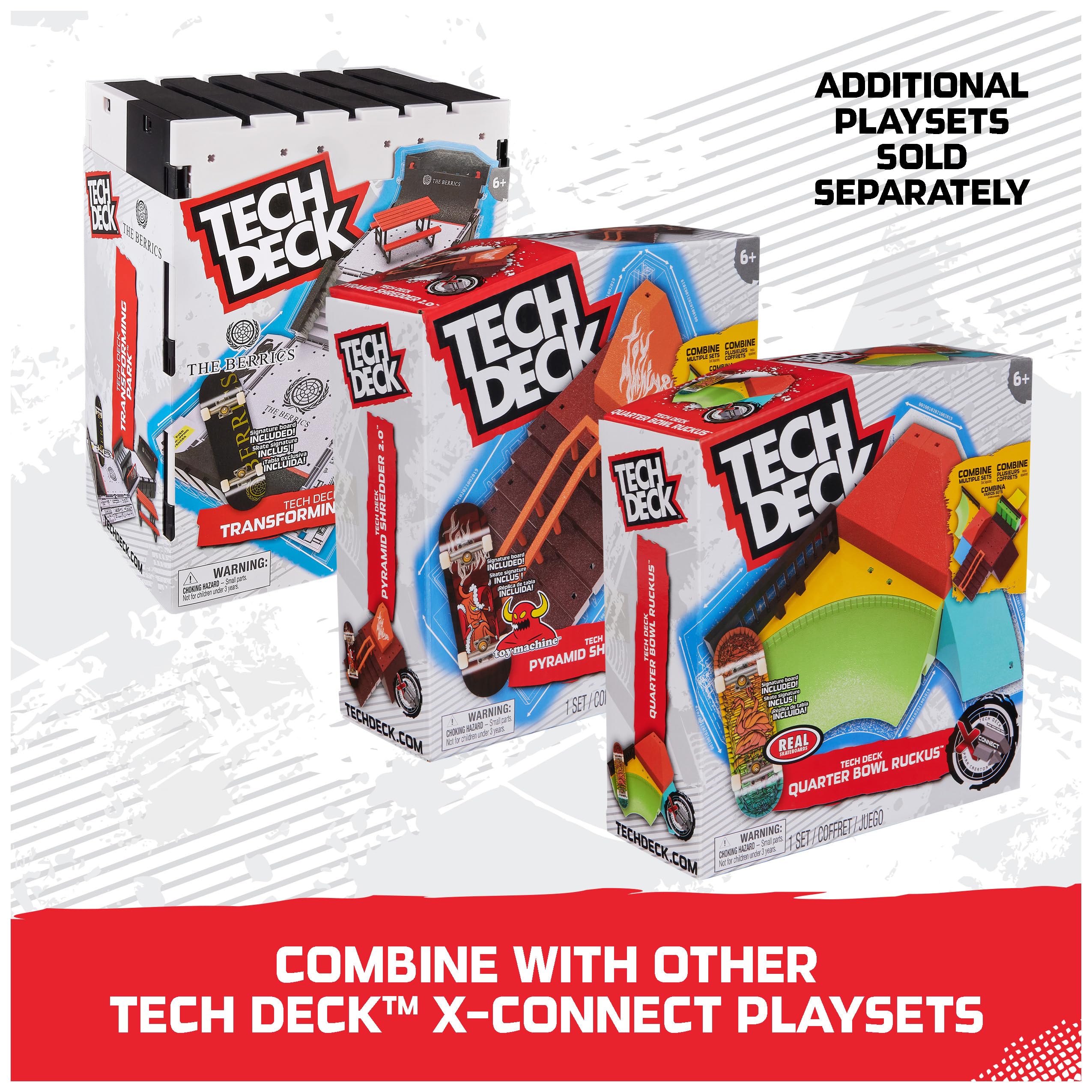 Foto 4 | Set De Rampas Tech Deck Quarter Bowl Ruckus X-connect Con Diapasón - Venta Internacional.