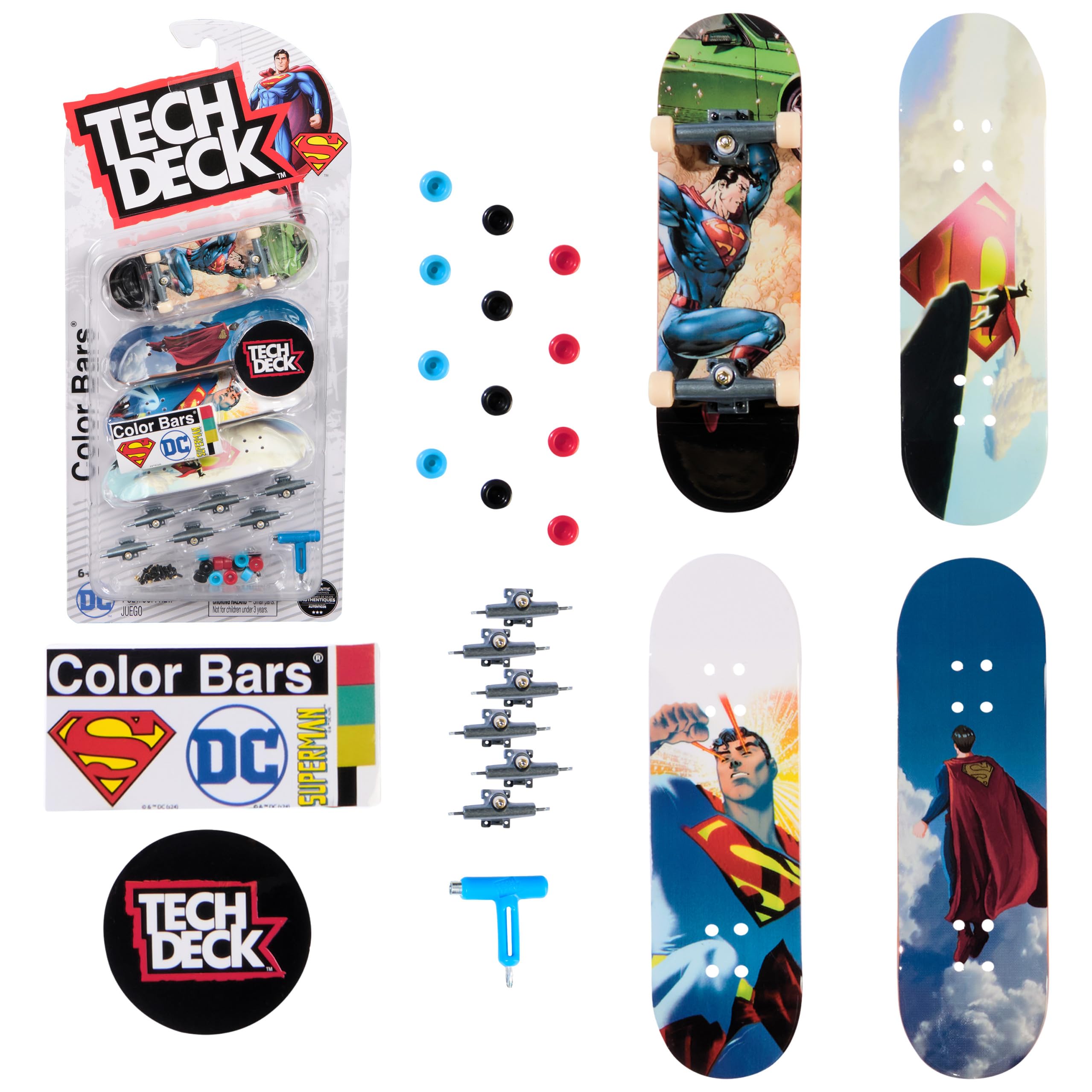 Foto 2 pulgar | Mini Monopatines Tech Deck Ultra Dlx, Paquete De 4 Unidades Dc Superman - Venta Internacional.