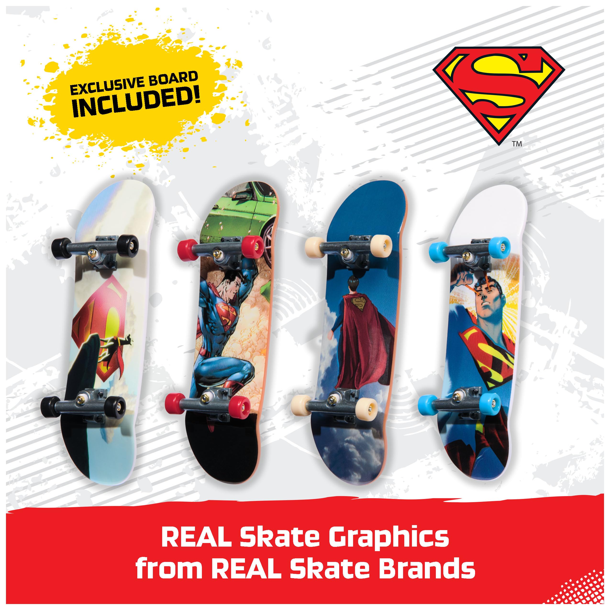 Foto 3 pulgar | Mini Monopatines Tech Deck Ultra Dlx, Paquete De 4 Unidades Dc Superman - Venta Internacional.
