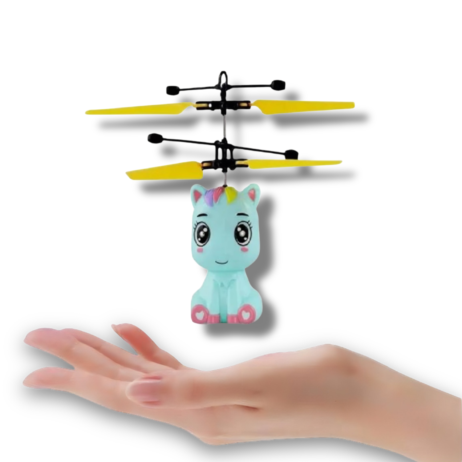 Minidrón Volador por Inducción JustClick MX Pony Azul