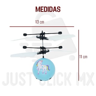 Foto 7 | Minidrón Volador por Inducción JustClick MX Pony Azul