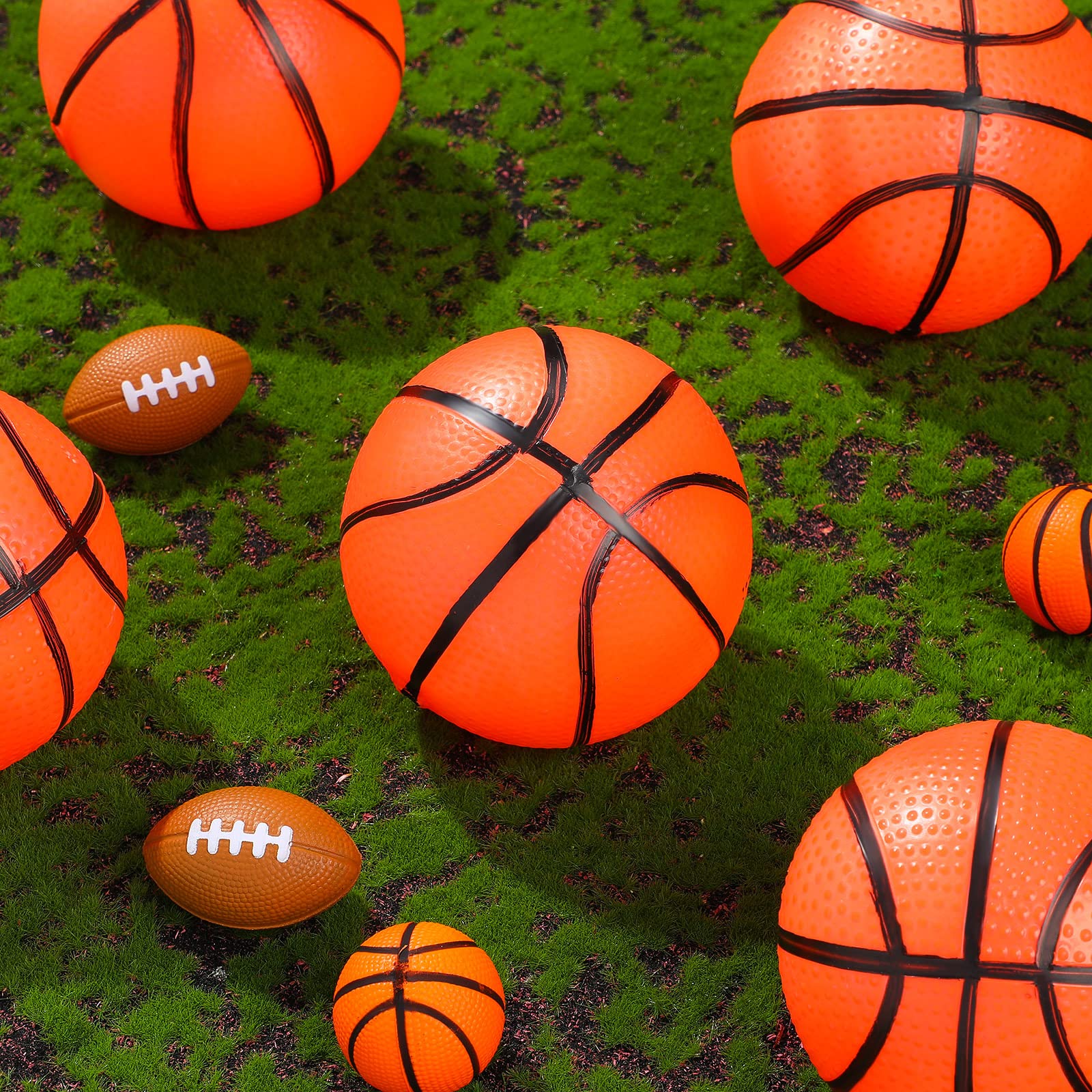 Foto 6 pulgar | Minibaloncesto Civaner de Goma Inflable 20 Piezas de 10 cm - Venta Internacional
