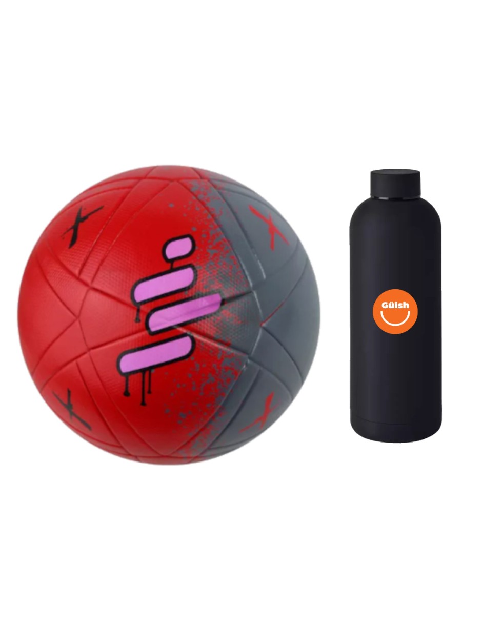 Foto 2 pulgar | Balón De Fútbol + Termo De Regalo Güish