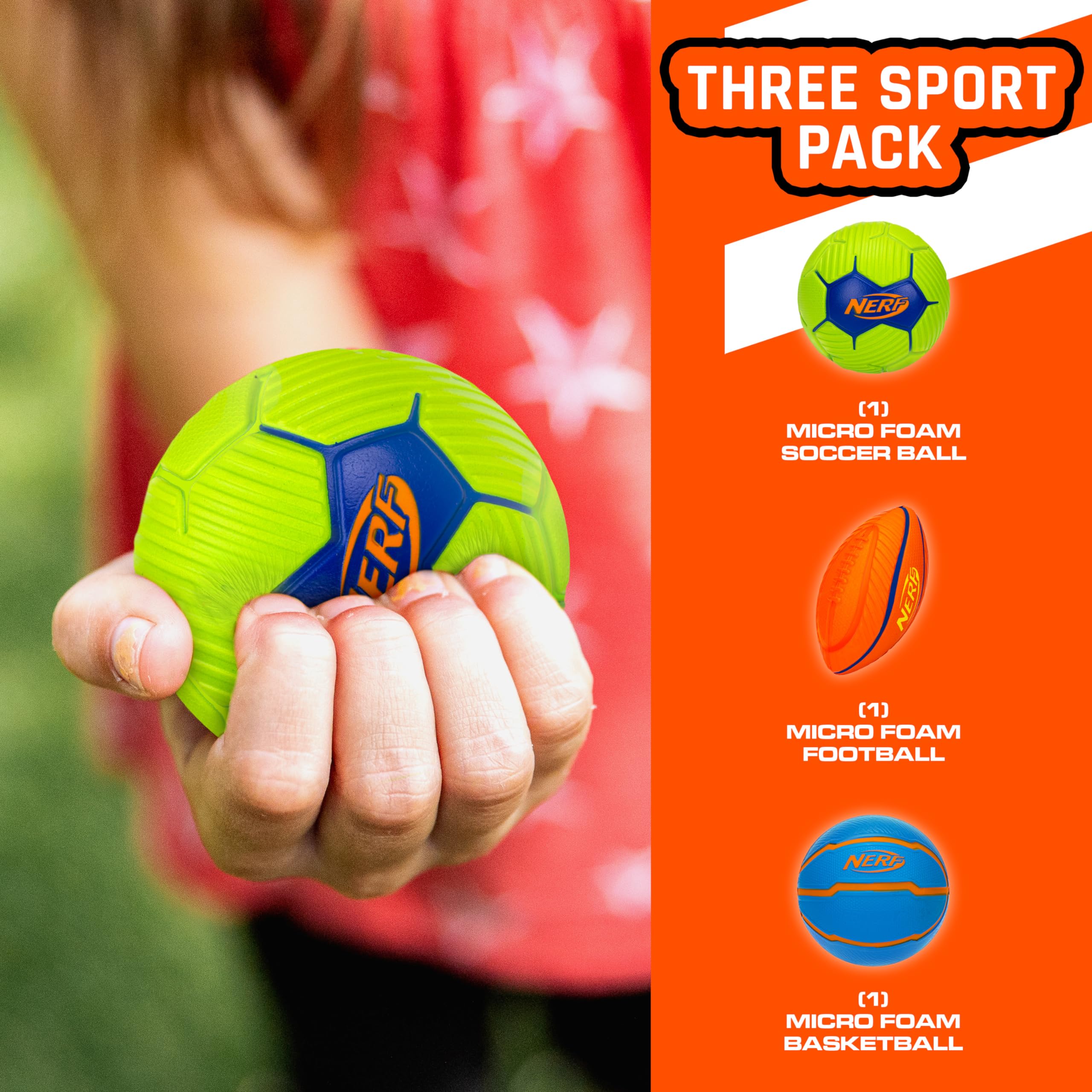 Foto 4 pulgar | Pelotas Nerf 3 Piezas-Venta Internacional