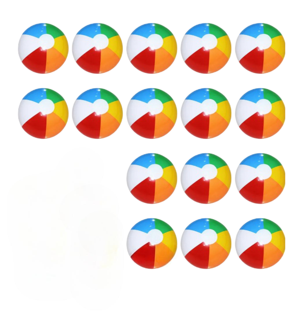 Foto 1 | Xtellar Pack De 16 Pelotas De Playa Inflables Multicolor - El Atractivo Esencial Para Tus Fiestas De Verano