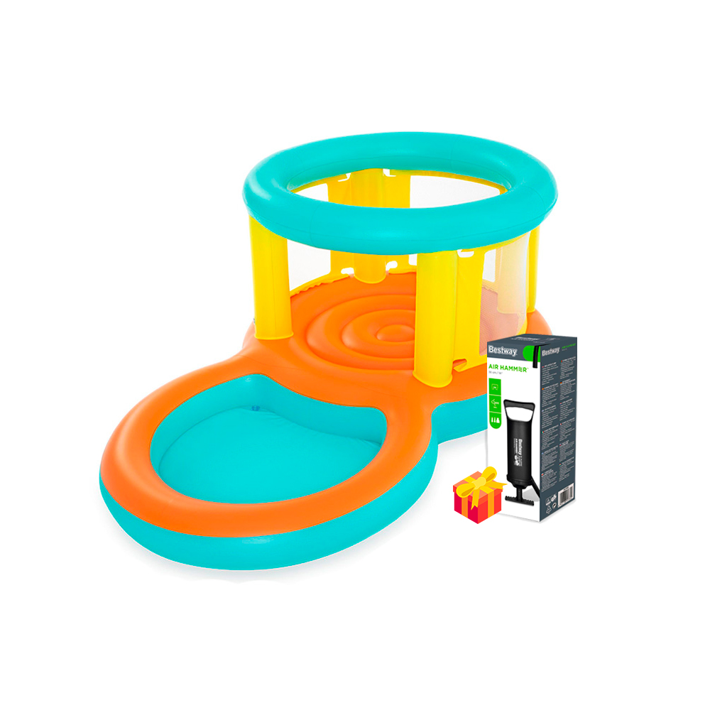 Foto 2 pulgar | Alberca Circular Bestway 52385 Inflable con Brincolín + Bomba Incluida