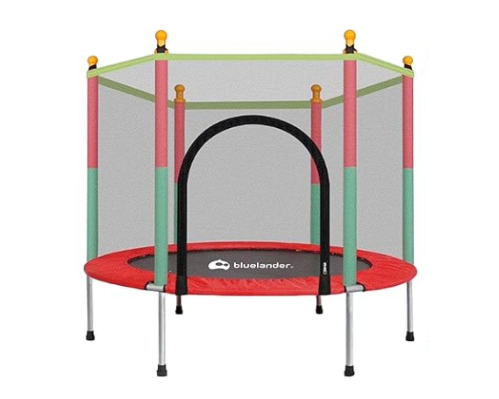 Foto 2 pulgar | Bluelander Trampolín Brincolin Para Niños, Niñas, Red Seguridad, Resortes Reforzados, Barras Acolchadas, Trampolí