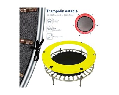 Foto 4 | Bluelander Trampolín Brincolin Para Niños, Niñas, Red Seguridad, Resortes Reforzados, Barras Acolchadas, Trampolí