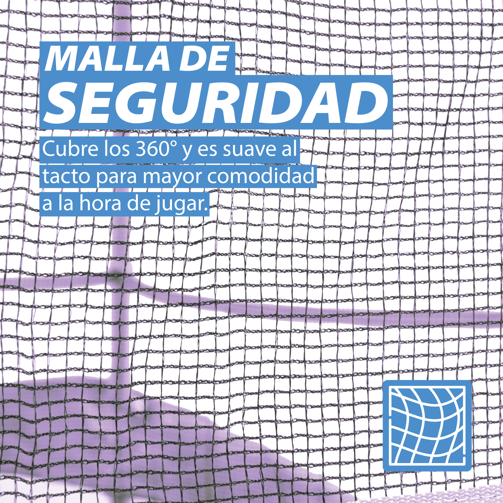 Foto 5 pulgar | Trampolín Infantil De 1.4 Mts Onof Jmp-55 C/ Malla Protectora De 1 A 3 Años Color Morado Iris