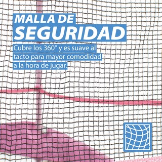 Foto 4 | Trampolín Infantil De 1.4 Mts Onof Jmp-55 C/ Malla Protectora De 1 A 3 Años Color Rosa Magenta