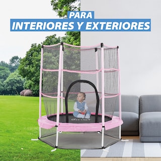 Foto 8 | Trampolín Infantil De 1.4 Mts Onof Jmp-55 C/ Malla Protectora De 1 A 3 Años Color Rosa Magenta
