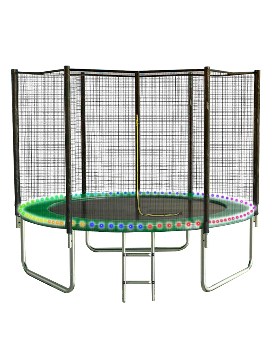 Foto 1 | Brincolín Premium 8 Ft 2.43m con Luces LED Tubular Uso Rudo para Jardín Exteriores