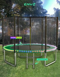 Foto 7 | Brincolín Premium 8 Ft 2.43m con Luces LED Tubular Uso Rudo para Jardín Exteriores