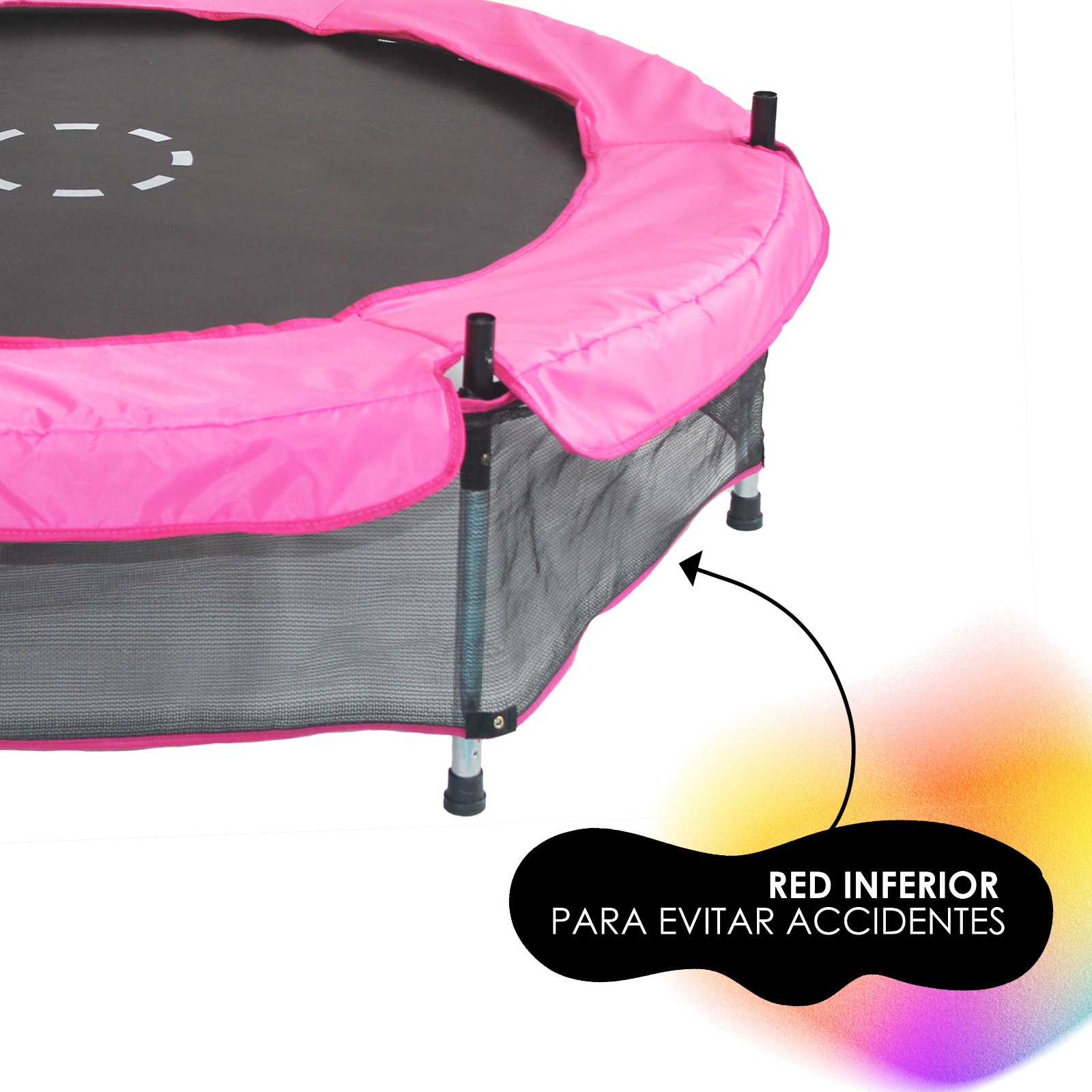 Foto 9 pulgar | Brincolin Trampolin Infantil 55 Pulgadas 1.40 M Con Malla De Seguridad Extra Reforzado