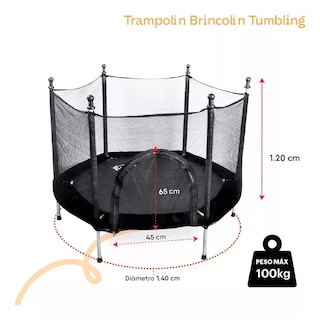 Foto 2 | Brincolín Cuory Tumbling con Red de Seguridad para Niños