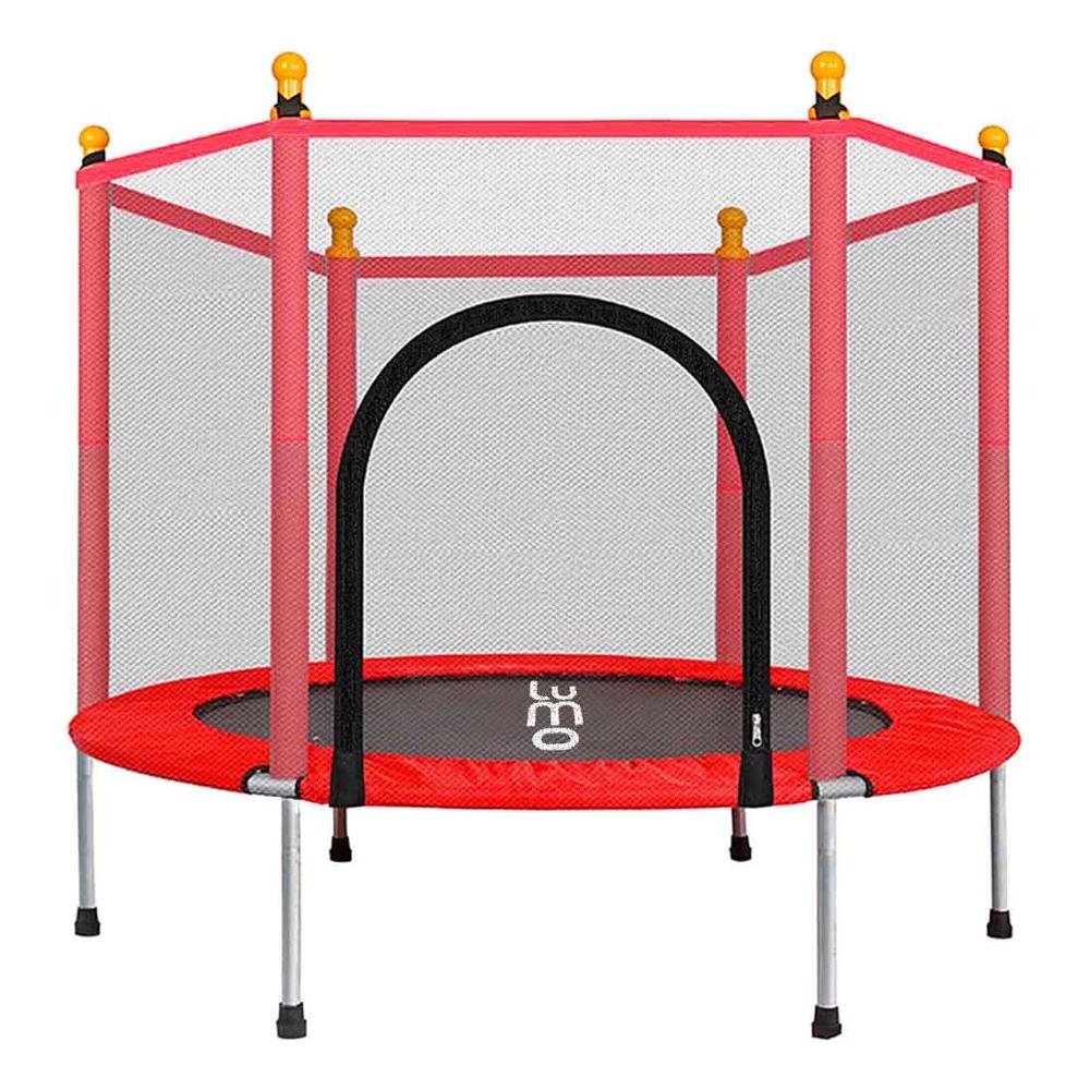 Foto 2 pulgar | Trampolín Brincolín Infantil Lumo Rojo con Red de Seguridad 1.40 m para Niños