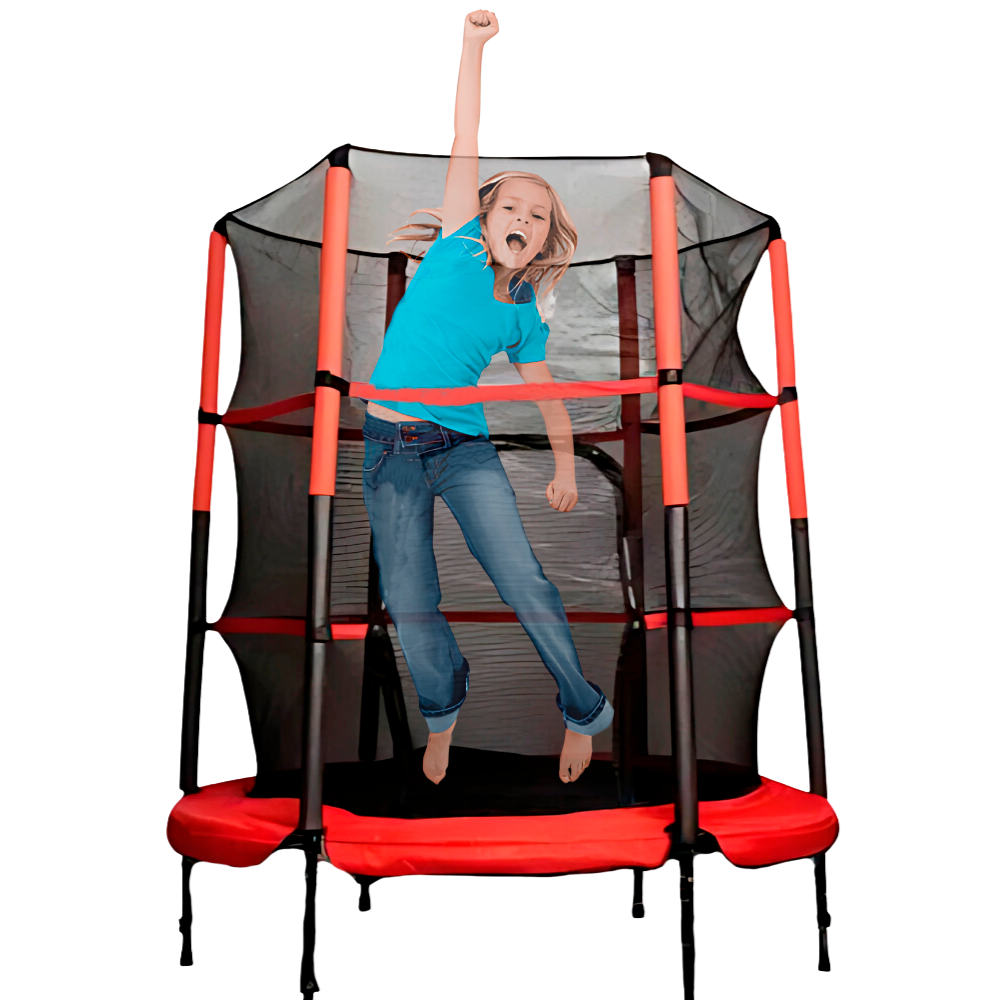 Foto 6 | Trampolín Infantil Mini Brincolin Con Valla De Seguridad