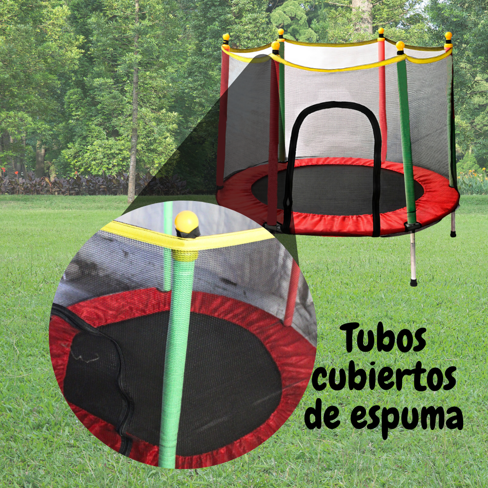 Foto 4 pulgar | Trampolín Mini Infantil Brincolin C/valla De Seguridad 1.3mt