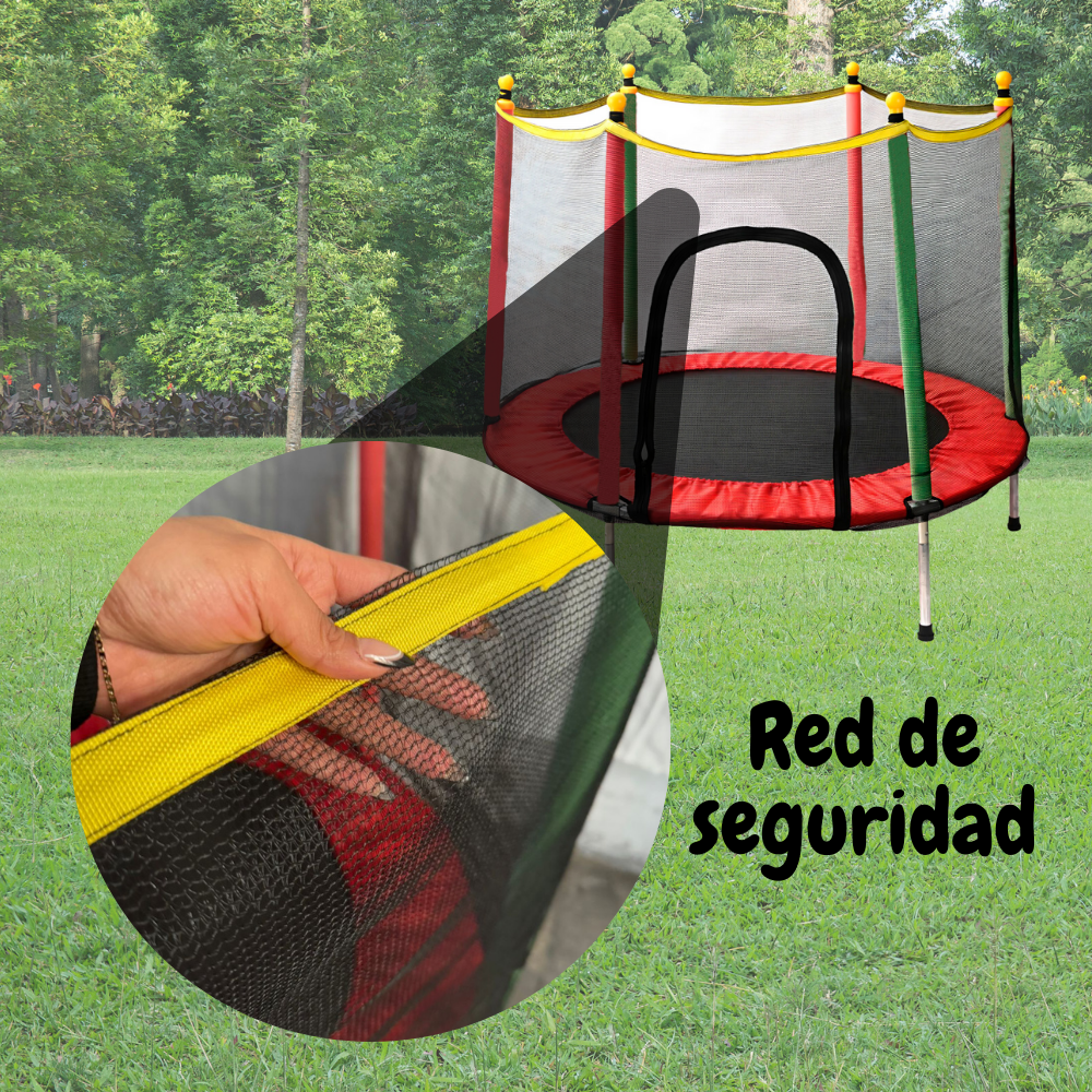 Foto 5 | Trampolín Mini Infantil Brincolin C/valla De Seguridad 1.3mt
