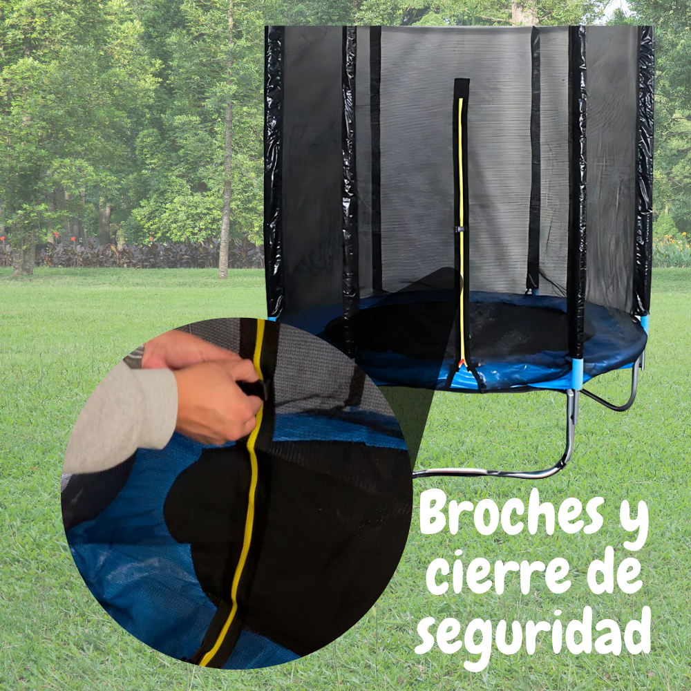 Foto 6 pulgar | Trampolín Brincolin Infantil Con Red De Seguridad Malla 1.8m