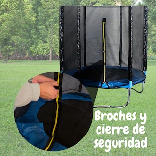Foto 5 | Trampolín Brincolin Infantil Con Red De Seguridad Malla 1.8m