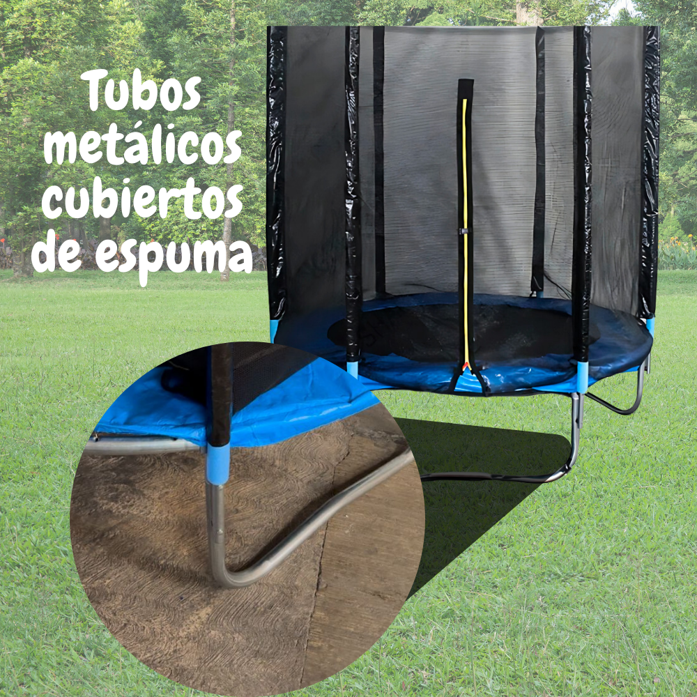 Foto 7 pulgar | Trampolín Brincolin Infantil Con Red De Seguridad Malla 1.8m