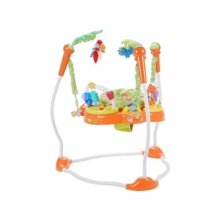 Foto 1 | Brincolín Entrenador con tubos Curvos y Asiento 360° y Juguetes Didácticos para Bebés Naranja