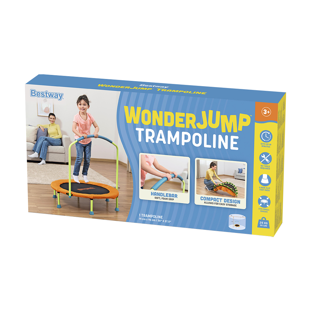 Foto 3 | Trampolín Infantil Mini Brincolín Con Agarradera Wonder Jump