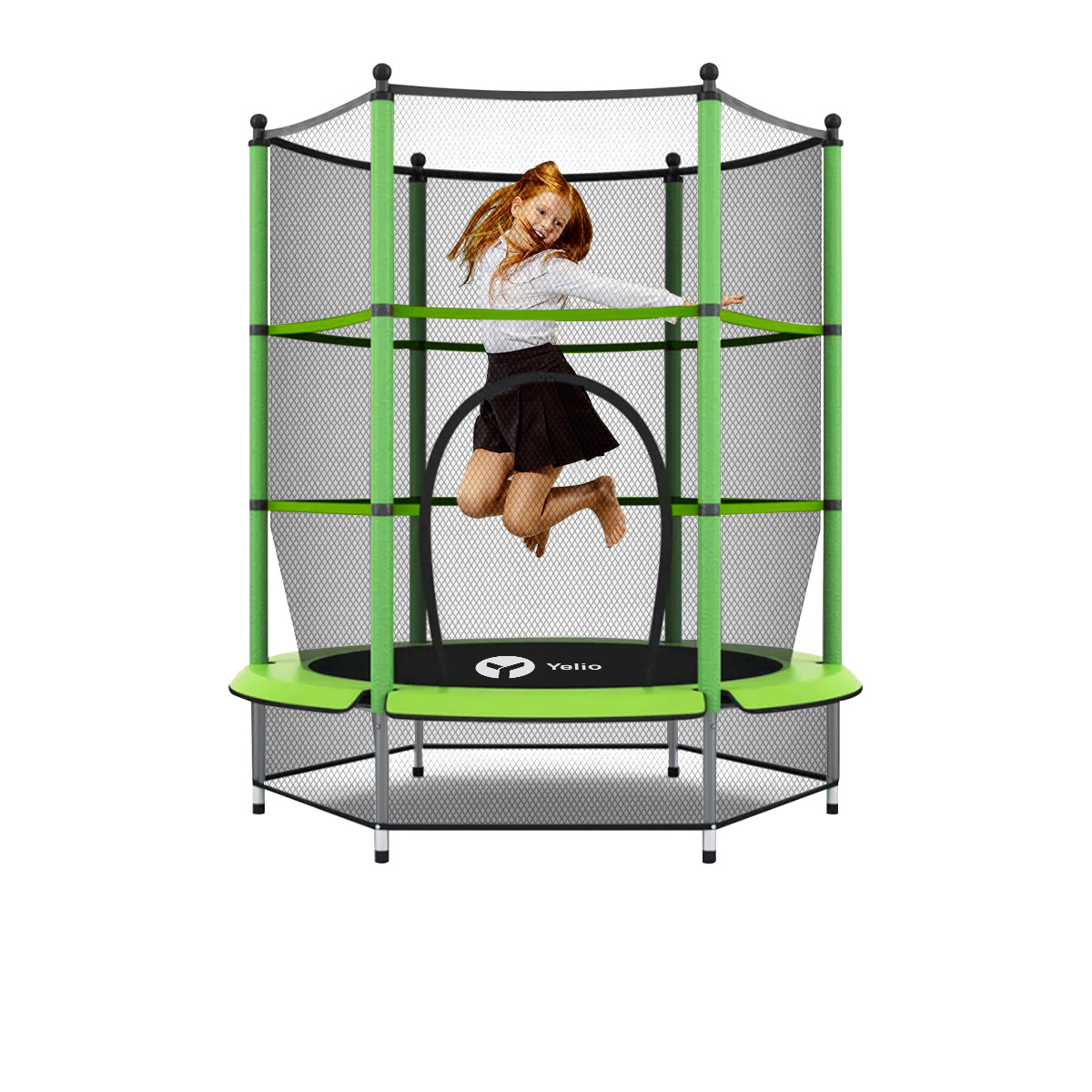 Brincolín Trampolín Yelio Profesional Infantil Verde