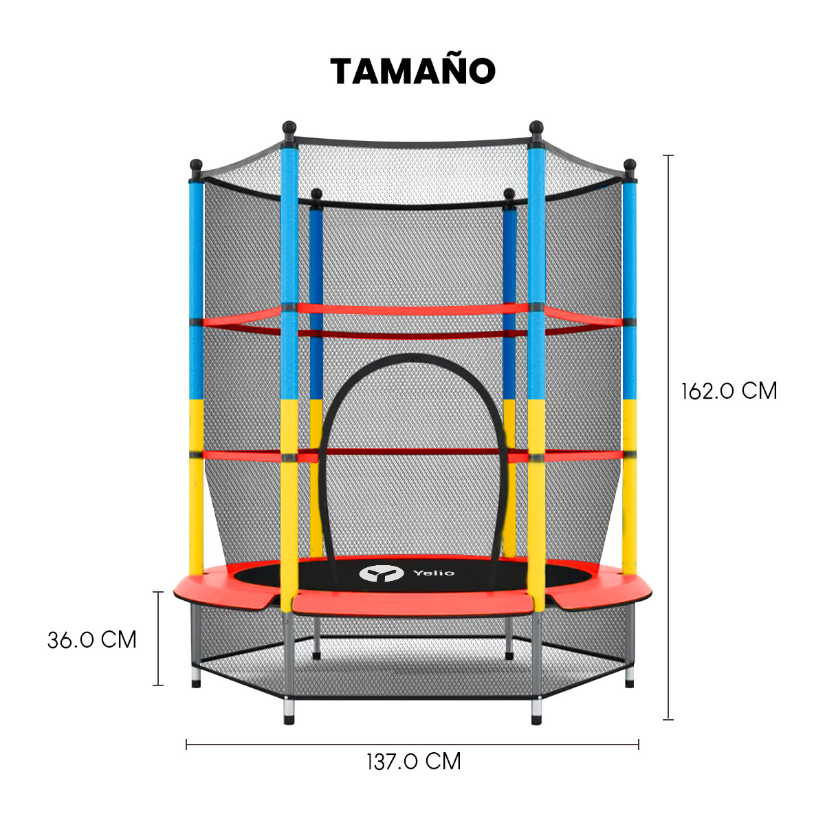 Foto 4 pulgar | Brincolin Trampolin Profesional Infantil Rojo