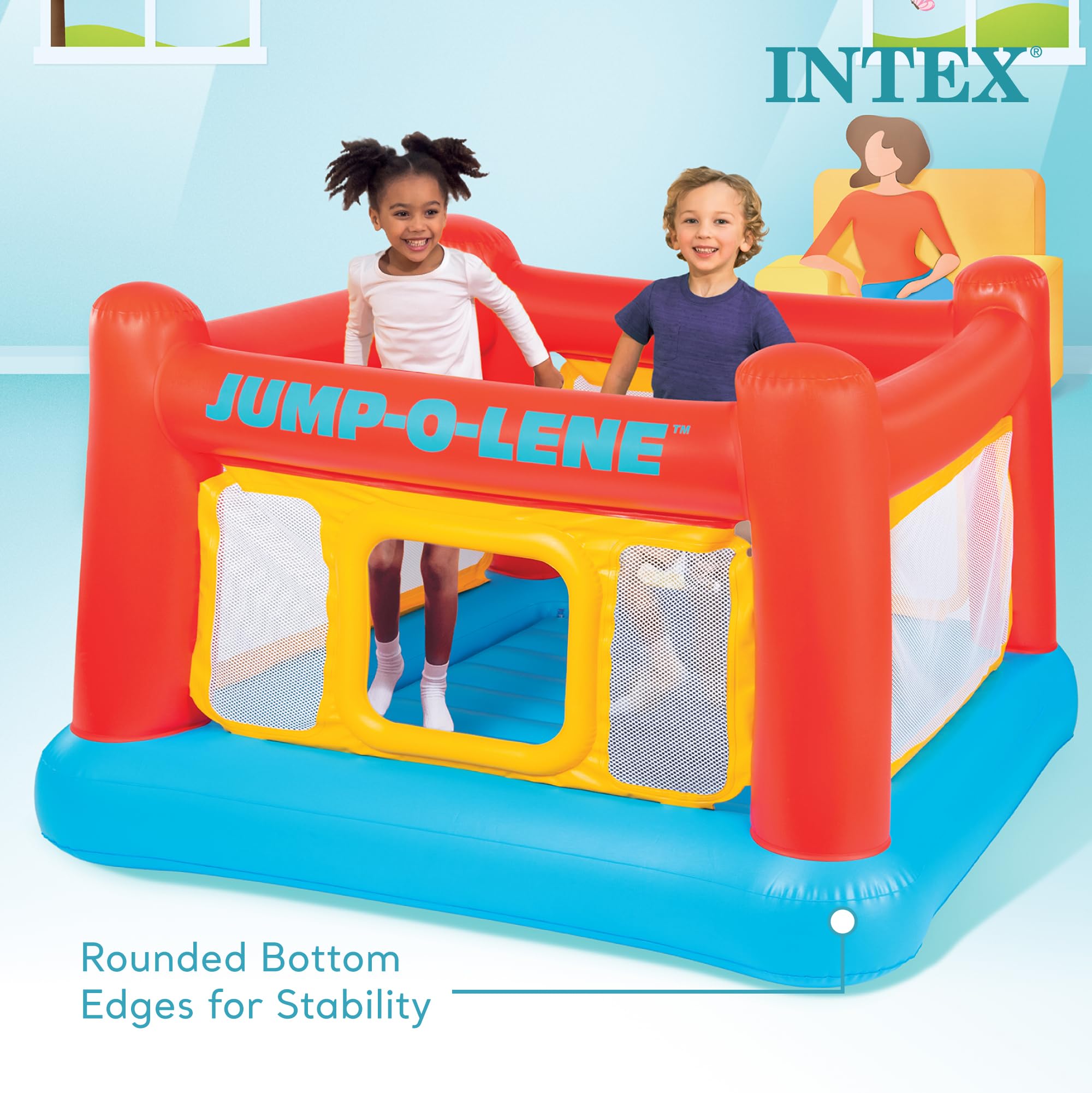 Foto 6 pulgar | Trampolín Inflable Jump-o-lene Con Castillo Hinchable Para Niños - Venta Internacional.