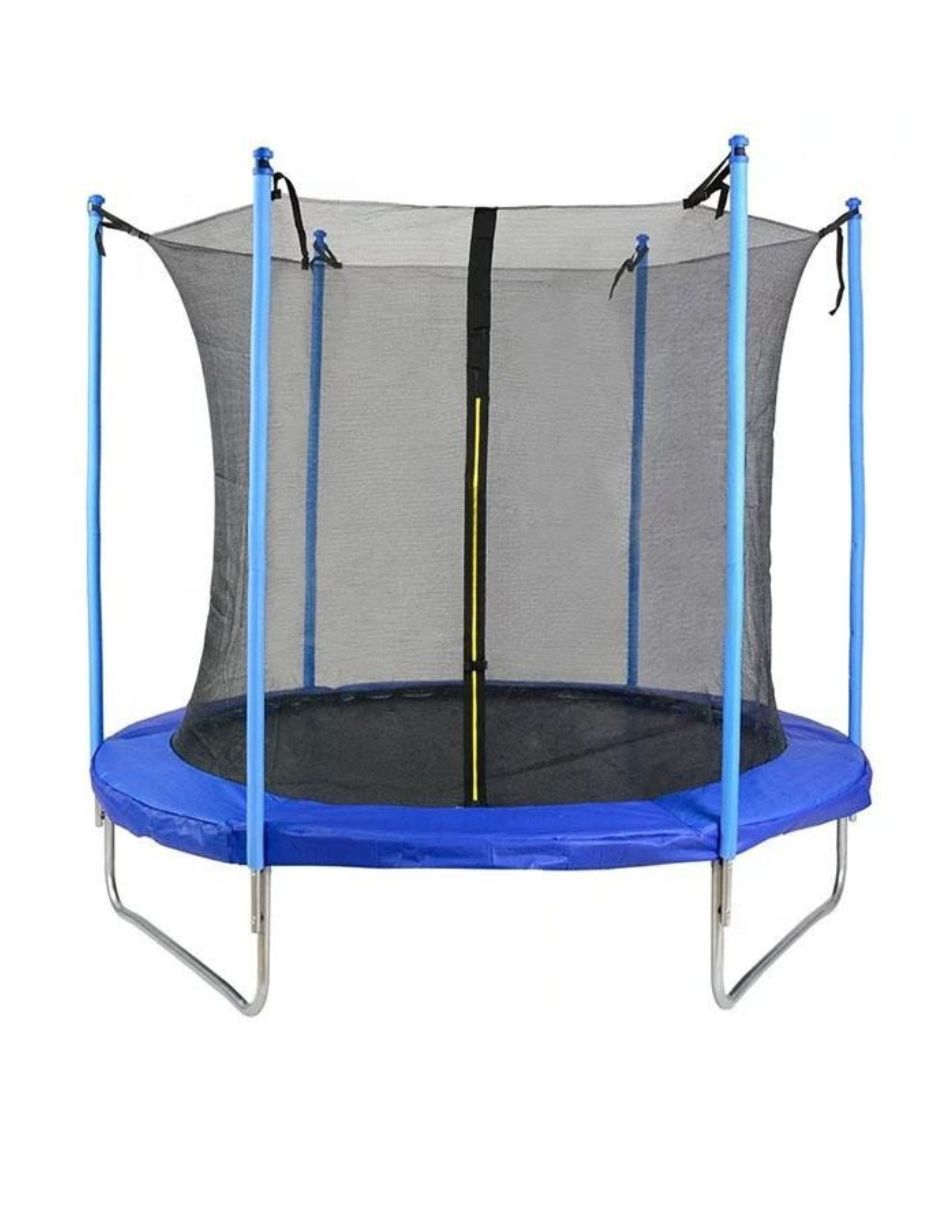 Trampolín Brincolín 8 Pies 2.44 M Reforzado Con Red De Seguridad