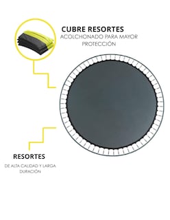 Foto 4 | Trampolín Brincolín 11 Pies 3.35 M Reforzado Con Red De Seguridad