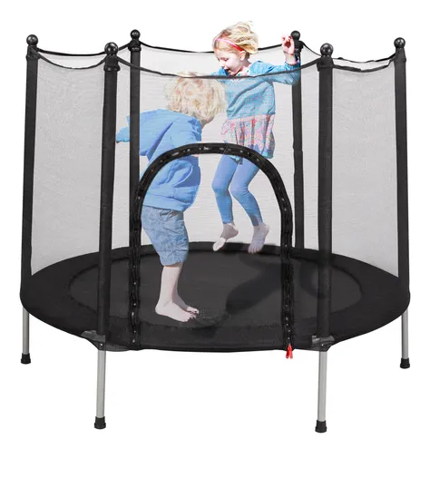 Foto 1 | Trampolín Tucson Infantil Brincolin Niños 55'' Negro Con Red De Seguridad Para Niños Estructura De Acero