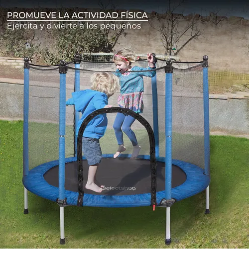 Foto 4 pulgar | Trampolín Tucson Infantil Brincolin Niños 55'' Negro Con Red De Seguridad Para Niños Estructura De Acero