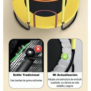 Foto 5 | Trampolín Brincolín Para Niños Tumbling Red Seguridad 1.4m