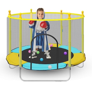 Foto 1 | Trampolín Brincolín Para Niños Tumbling Red Seguridad 1.4m
