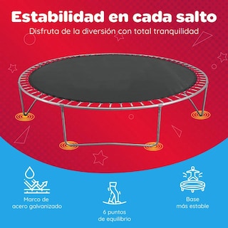 Foto 2 | Trampolín Brincolín Para Niños Tumbling Red Seguridad 1.4m