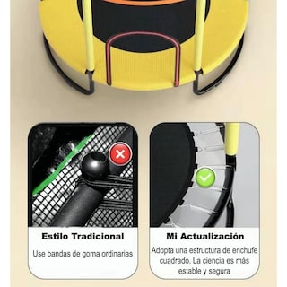 Foto 4 | Trampolín Brincolín Para Niños Tumbling Red Seguridad 1.4m