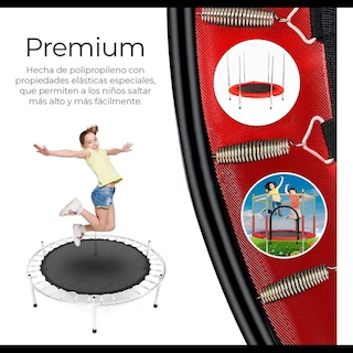 Foto 3 | Trampolín Brincolín Infantil Tumbling Con Red Seguridad 1.4m