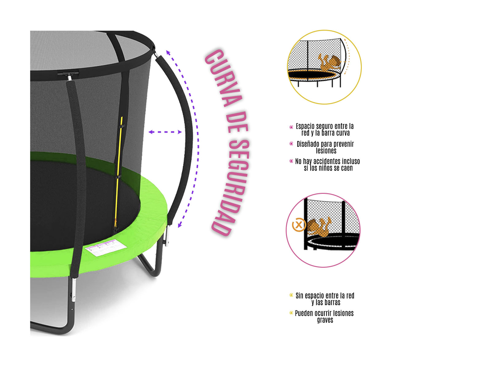 Foto 3 pulgar | Trampolin Pumpkin Verde 16ft