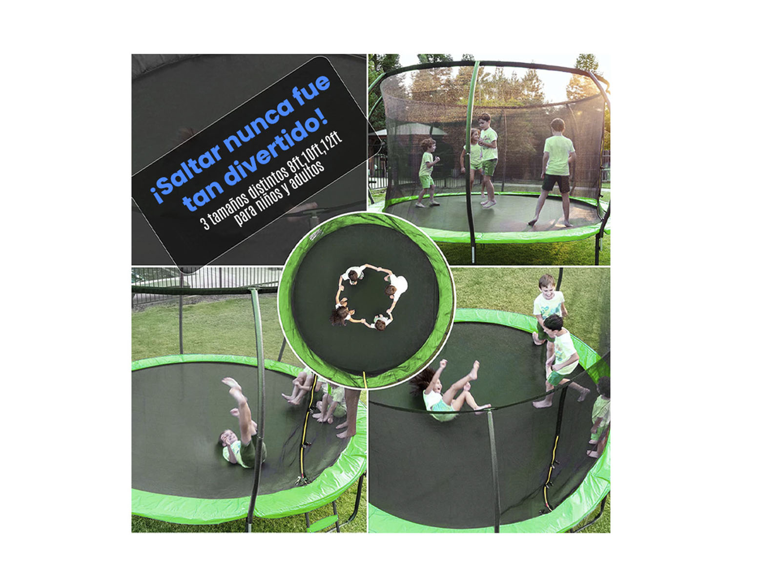 Foto 6 pulgar | Trampolin Pumpkin Verde 16ft