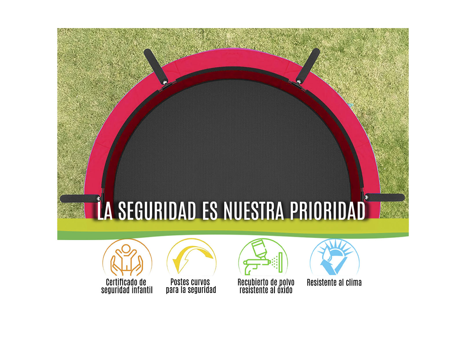 Foto 4 pulgar | Trampolin Pumpkin Rojo 16ft