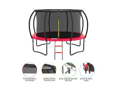 Foto 4 | Trampolin Pumpkin Rojo 16ft